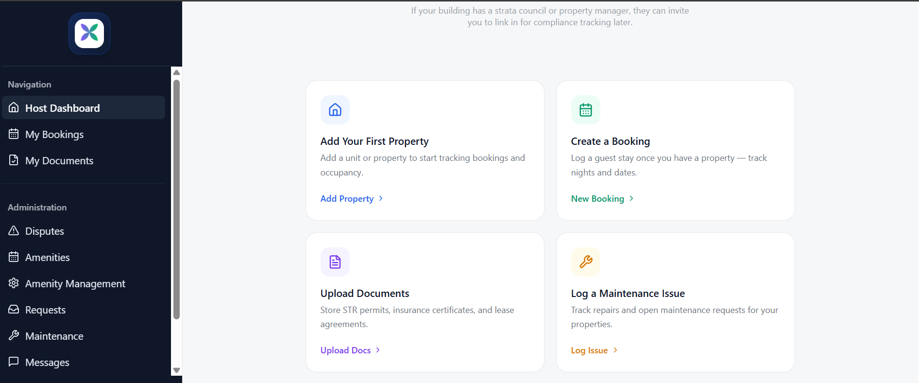 StrataKey web app — strata compliance platform built by Coastline Digital Solutions